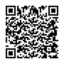 QR-code voor telefoonnummer +2698043144