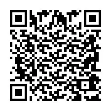 QR-code voor telefoonnummer +2698043195