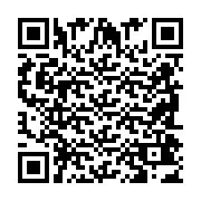 QR код за телефонен номер +2698043459