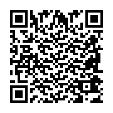 Codice QR per il numero di telefono +2698043497