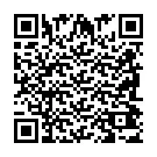 Código QR para número de teléfono +2698043524