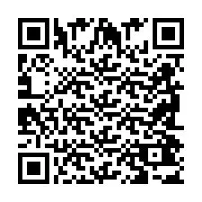 QR-code voor telefoonnummer +2698043569