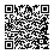 Codice QR per il numero di telefono +2698043576