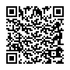 Código QR para número de teléfono +2698043580