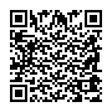 Codice QR per il numero di telefono +2698043585