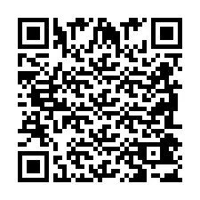 QR-code voor telefoonnummer +2698043594