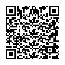 QR-код для номера телефона +2698043600