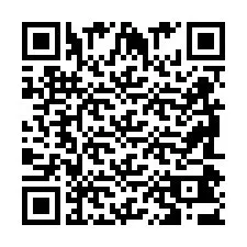 QR код за телефонен номер +2698043601