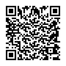 QR-koodi puhelinnumerolle +2698043609