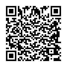 QR код за телефонен номер +2698043626