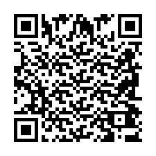 QR-code voor telefoonnummer +2698043629