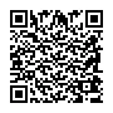 QR-koodi puhelinnumerolle +2698043641