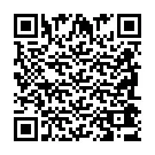 QR-код для номера телефона +2698043694