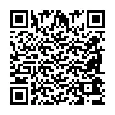 QR-код для номера телефона +2698043697