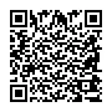 Codice QR per il numero di telefono +2698043707