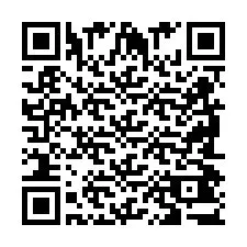 QR код за телефонен номер +2698043728