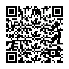 Codice QR per il numero di telefono +2698043801