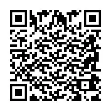 QR-code voor telefoonnummer +2698043805