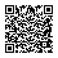 Código QR para número de telefone +2698043815