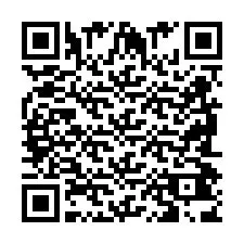 Codice QR per il numero di telefono +2698043828