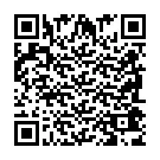 QR код за телефонен номер +2698043894