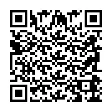 Codice QR per il numero di telefono +2698046201