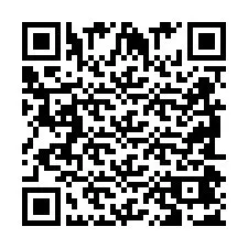 Código QR para número de teléfono +2698047018