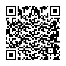 Código QR para número de telefone +2698047457