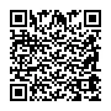 Codice QR per il numero di telefono +2698047585