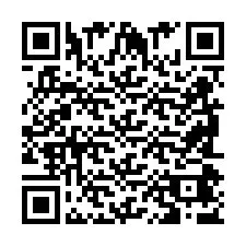 QR-code voor telefoonnummer +2698047609