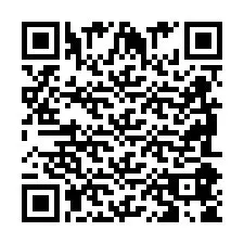 Código QR para número de teléfono +2698085884