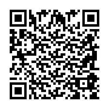 Código QR para número de telefone +2698085885