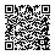 Codice QR per il numero di telefono +2698086198