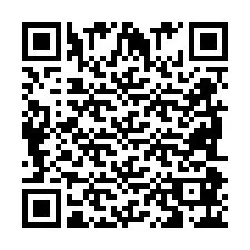 Codice QR per il numero di telefono +2698086213