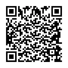 Codice QR per il numero di telefono +2698086643