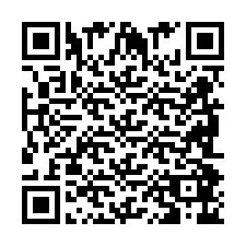 Codice QR per il numero di telefono +2698086662