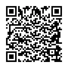 Codice QR per il numero di telefono +2698086707