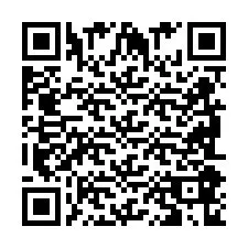 Codice QR per il numero di telefono +2698086896