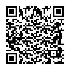 QR-code voor telefoonnummer +2698087015