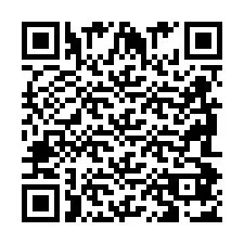 Codice QR per il numero di telefono +2698087020