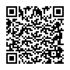 QR-code voor telefoonnummer +2698087050