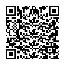 QR-koodi puhelinnumerolle +2698087058