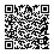 Codice QR per il numero di telefono +2698087081