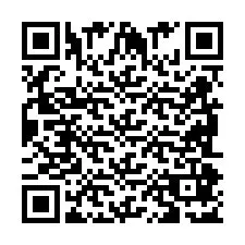 QR-code voor telefoonnummer +2698087156