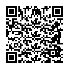 Codice QR per il numero di telefono +2698087177