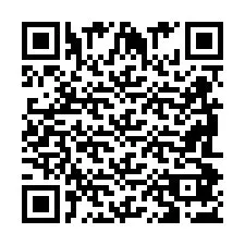 Código QR para número de teléfono +2698087225