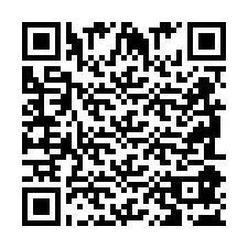 Codice QR per il numero di telefono +2698087284