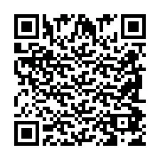 QR код за телефонен номер +2698087429