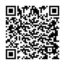 Codice QR per il numero di telefono +2698087434