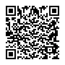 Codice QR per il numero di telefono +2698087435